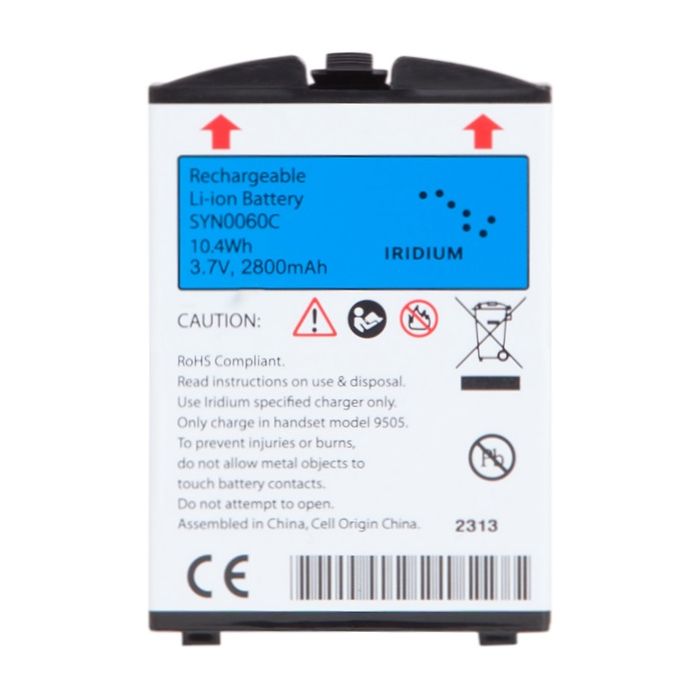 Iridium 9500 & 9505 High-Capacity Lithium Ion Battery (SYN0060C)
