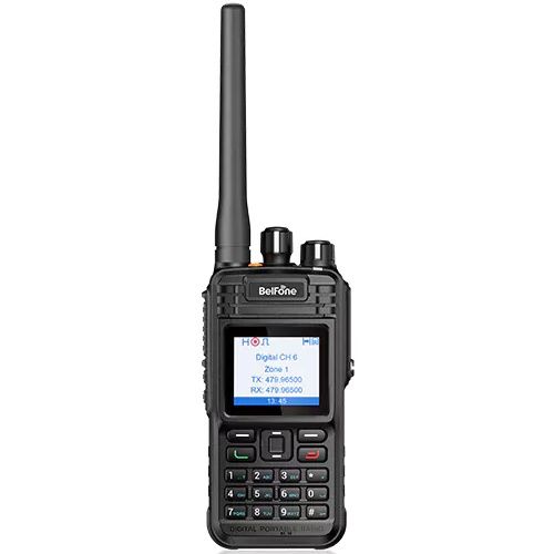Belfone DMR Radio - Frequency Range:137-174Mhz,400-480Mhzoutput Power: 5Wbasic Featuresip68mit-STD-810Gcertification: CE, FCC (TD511)