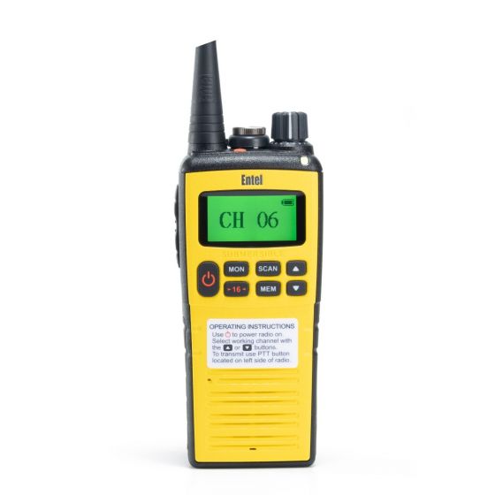 Entel HT649-P1 Marine Non-IS VHF-UHF And GMDSS 156 - 163.275Mhz MED GMDSS Package 1 (HT649/P1)