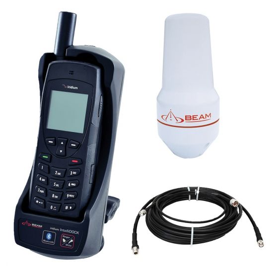 Iridium 9555N Satellite Phone + Beam IntelliDOCK + Iridium Fixed Antenna