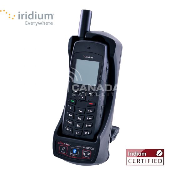 Iridium 9555 Satellite Phone + Beam PotsDOCK Docking Station