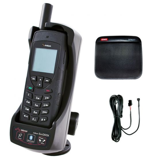 Teléfono satelital Iridium 9555N + estación de acoplamiento Beam SatDOCK