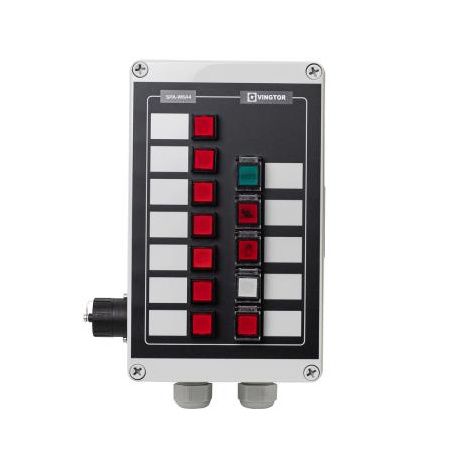 ZENITEL SPA-W6A4 WEATHERPROOF PA-AND ALARM PANEL W-6 ZONES FOR OUTDOOR USE. - IP66 (3005010202)